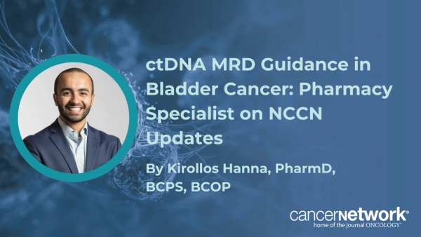 A pharmacist explored how recent NCCN guideline updates leverage ctDNA MRD testing to guide adjuvant immunotherapy and improve EFS in bladder cancer.