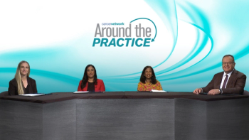 The panel sits behind a desk, smiling at the camera.