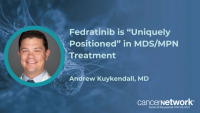 Fedratinib may target various proliferative pathways in MDS/MPN that other current standards of care miss, according to Andrew Kuykendall, MD.