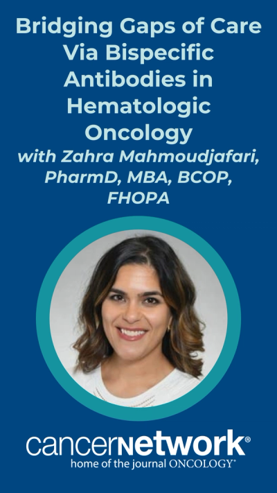 Following the 2026 National ICE-T Conference in Charlotte, North Carolina, CancerNetwork® spoke with conference director Zahra Mahmoudjafari, PharmD, MBA, BCOP, FHOPA, about the key takeaways of a session that focused on the expanding roles of bispecific antibodies and T-cell engagers in multiple myeloma, lymphoma, and leukemia.