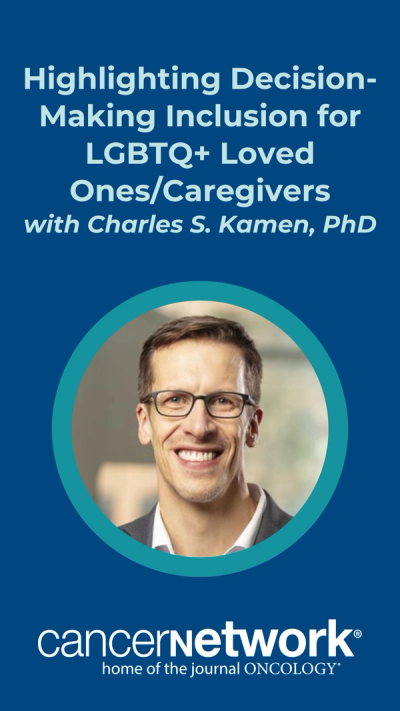 Charles S. Kamen, PhD, MPH, suggests that clinicians should anticipate a greater sensitivity to cues of rejection among patients that are sexual or gender minorities, which would prompt them to make a greater effort to include a patient’s support people in decision-making processes.