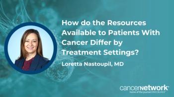 Several differences arise between community oncology centers and institutional oncology centers regarding the tools available and requirements of patients with cancer.
