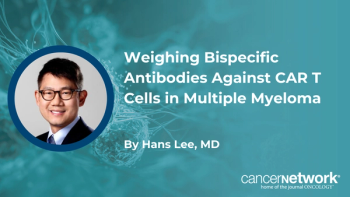 Treatment until progression may not be the way forward with bispecific antibodies, according to Hans Lee, MD.
