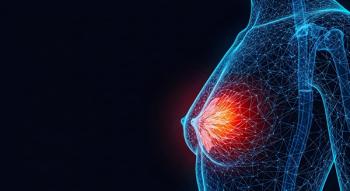 Digital representation of female anatomy highlights an area of concern within the breast structure using glowing network visualization: © Muhammad - stock.adobe.com