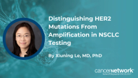 Xiuning Le, MD, PhD, explains how oncologists should approach HER2 biomarker testing following sevabertinib’s frontline approval in non–small cell lung cancer.