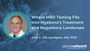C. Ola Landgren, MD, PhD, discusses the FDA’s endorsement of MRD as an accelerated approval end point in multiple myeloma.