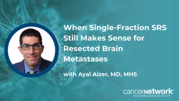 Ayal Aizer, MD, MHS, discusses patients for whom single-fraction SRS may remain reasonable after brain metastasis resection.