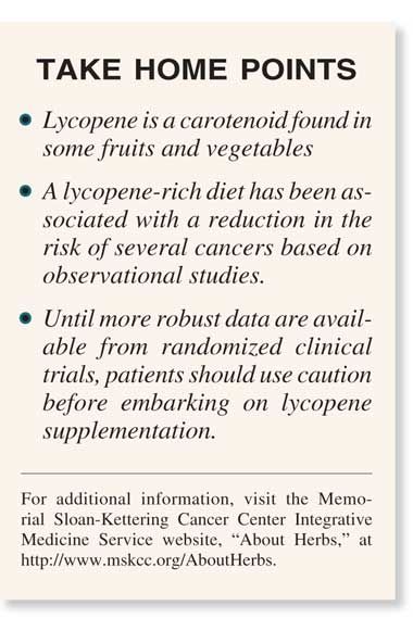 lycopene prostate cancer prevention