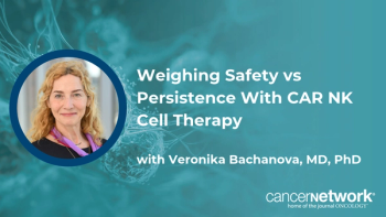 Veronika Bachanova, MD, PhD, discussed how the favorable safety profile of CAR natural killer cell therapies may come with trade-offs in persistence and response durability.