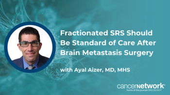 Ayal Aizer, MD, MHS, explains why fractionated SRS outperformed single-fraction SRS for surgical bed control in Alliance A071801.