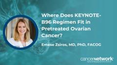 According to Emese Zsiros, MD, PhD, FACOG, the pembrolizumab regimen yields favorable responses and survival in this PROC population.