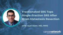 Ayal Aizer, MD, MHS, explains why fractionated SRS outperformed single-fraction SRS for surgical bed control in Alliance A071801.