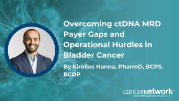 A pharmacist discussed the operational hurdles, payer coverage rates, and lack of standardized surveillance protocols for bladder cancer ctDNA testing.