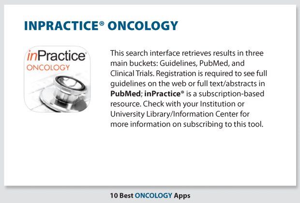 inPractice® Oncology App