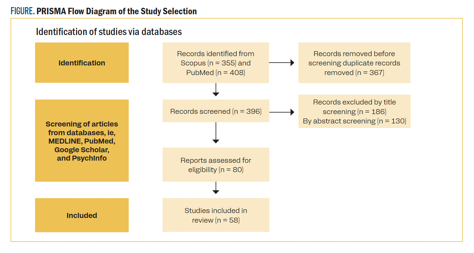 FIGURE. PRISMA Flow Diagram of the Study Selection FIGURE. PRISMA Flow Diagram of the Study Selection
