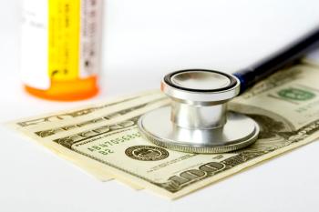money covered by stethoscope