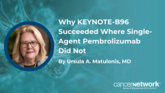 Ursula A. Matulonis, MD, broke down the trial design, backbone regimen, and preclinical rationale that she believes made KEYNOTE-B96 a positive study.