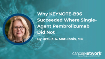 Ursula A. Matulonis, MD, broke down the trial design, backbone regimen, and preclinical rationale that she believes made KEYNOTE-B96 a positive study.