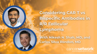 Two hematologic oncologists debated the clinical trade-offs of CAR T-cell therapy vs bispecific antibodies in relapsed/refractory follicular lymphoma.