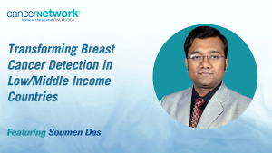 Soumen Das, MS, FACS, discussed the BCRADS-2 study and its potential to transform early breast cancer detection in low- and middle-income countries.