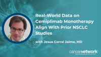Data from the real-world CEMI-LUNG evaluating cemiplimab in advanced NSCLC were consistent with reports from the EMPOWER-Lung1 study.