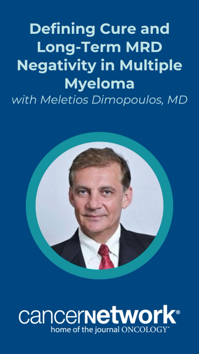 For patients achieving deep, sustained minimal residual disease–negative responses, multiple myeloma should no longer automatically be considered an incurable disease, according to Meletios Dimopoulos, MD.