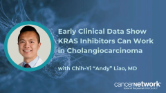 Chih-Yi “Andy” Liao, MD, discusses early clinical data for KRAS G12C and G12D inhibitors in cholangiocarcinoma, noting that trials are just getting started.