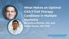 What Makes an Optimal CAR T-Cell Therapy Candidate in Multiple Myeloma 