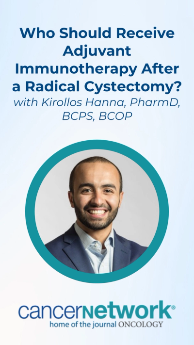 Kirollos Hanna, PharmD, BCPS, BCOP, broke down the correlation between ctDNA positivity and event-free survival in muscle-invasive bladder cancer.