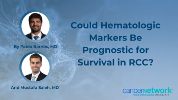 Two genitourinary oncologists discussed research examining germline platelet polygenic risk scores to predict survival outcomes in kidney cancer.