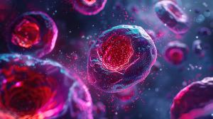 Concept of multiple myeloma and plasma cell cancer as an internal cancer: © LELISAT - stock.adobe.com