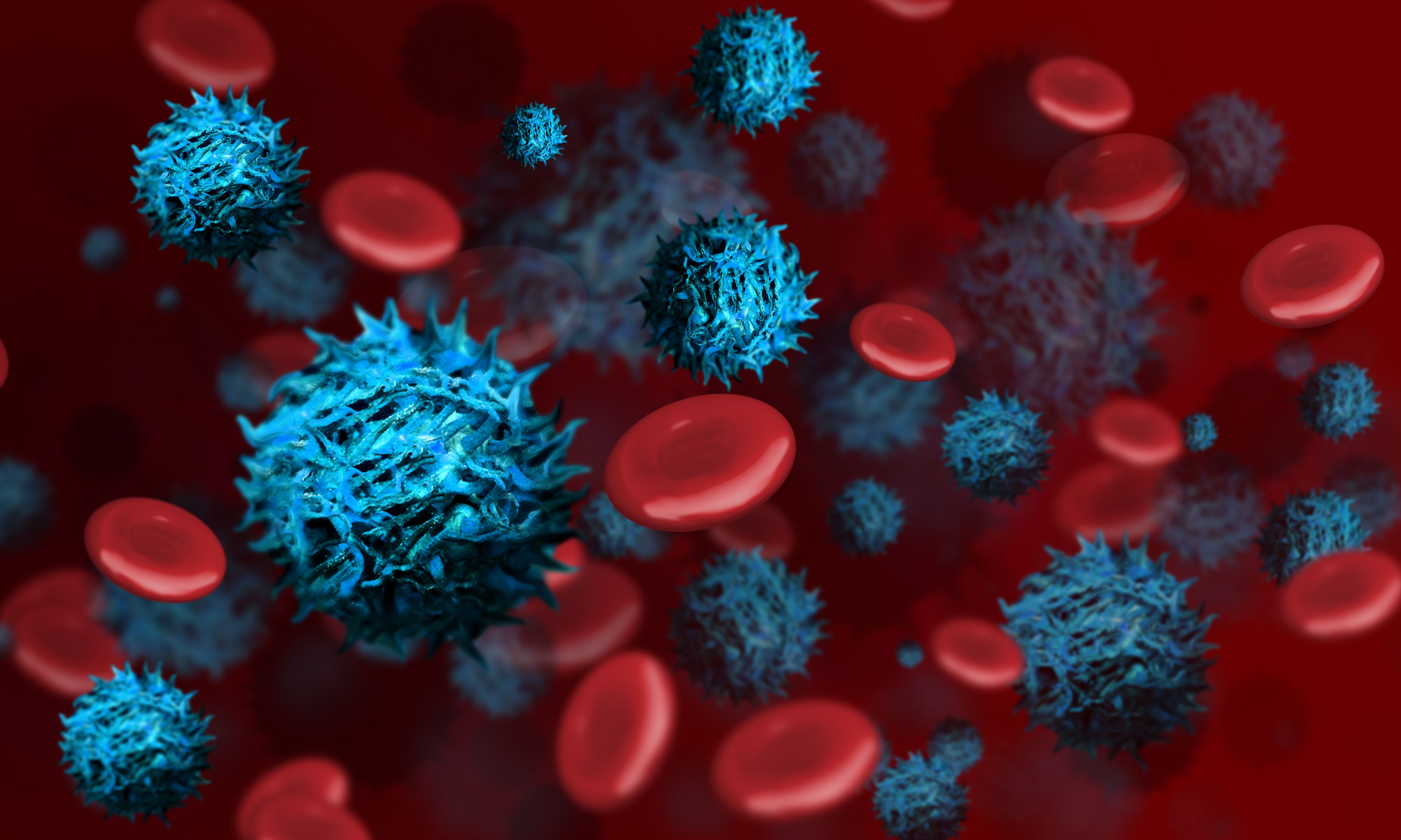 Red blood cells with cancer cells | Image Credit: © Jennifer - stock.adobe.com.