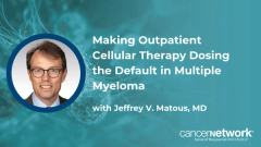 Community physicians must be “smart” when it comes to initiating outpatient care with agents like ramantamig for multiple myeloma, according to Jeffrey V. Matous, MD.