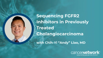 Chih-Yi “Andy” Liao, MD, discusses how oncologists are sequencing pemigatinib, futibatinib, and lirafugratinib and how their tolerability differs.