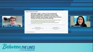 Sandip Patel, MD, and Helena Yu, MD, presenting slides