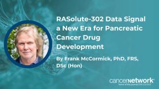Frank McCormick, PhD, FRS, DSc (Hon), discussed how RASolute-302 data showing daraxonrasib nearly doubled survival reshaped pancreatic cancer drug development.