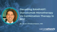 Saum Ghodoussipour, MD, PhD, dissected the contrasting outcomes between adjuvant durvalumab plus tremelimumab compared with durvalumab alone in RCC.