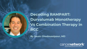 Saum Ghodoussipour, MD, PhD, dissected the contrasting outcomes between adjuvant durvalumab plus tremelimumab compared with durvalumab alone in RCC.