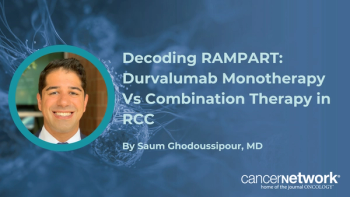 Saum Ghodoussipour, MD, PhD, dissected the contrasting outcomes between adjuvant durvalumab plus tremelimumab compared with durvalumab alone in RCC.