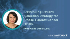Oana Danciu, MD, explained why phase 1 breast cancer trials are moving earlier in the treatment course and how disease stability guides patient selection.