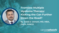 The multiple myeloma field may have even better treatment options available by the time some patients experience disease recurrence years down the line.