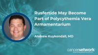 Treatment with rusfertide appears to reliably control hematocrit among those with polycythemia vera, according to Andrew Kuykendall, MD.