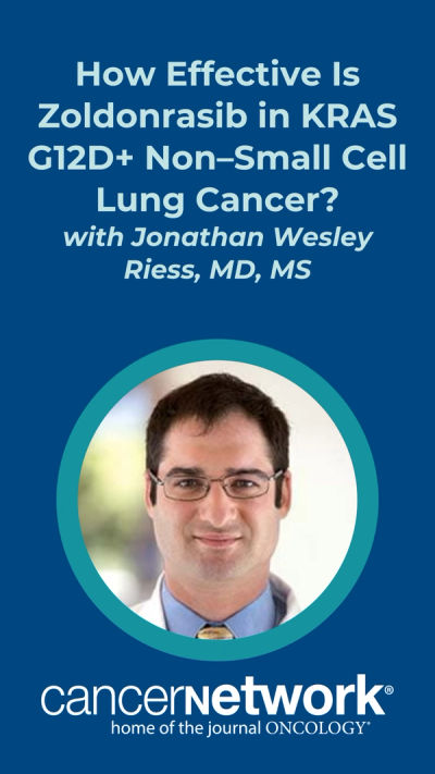 In a conversation with CancerNetwork®, Jonathan Wesley Riess, MD, MS, spoke about efficacy findings from the phase 1/1b RMC-9805-001 study (NCT06040541) that he and colleagues presented at the 2026 American Association for Cancer Research (AACR) Annual Meeting.