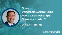 Amir T. Fathi, MD, explains which AML subgroups were excluded from PARADIGM and why chemotherapy remains standard for them.