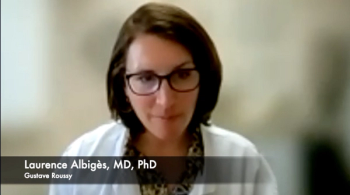 Laurence Albigès, MD, PhD, discusses how immunotherapy combinations have affected the treatment landscape for previously untreated advanced or metastatic renal cell carcinoma.