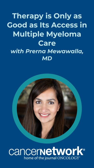 Prerna Mewawalla, MD, spoke with CancerNetwork® about key takeaways from a presentation she gave at the 2026 National ICE-T Conference in Charlotte, North Carolina, which focused on the multiple myeloma therapeutic landscape. 
