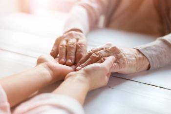 older patient and caregiver