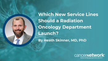 Heath Skinner, MD, PhD, discussed the 3 considerations that determine which new radiation oncology service lines his network chooses to build.