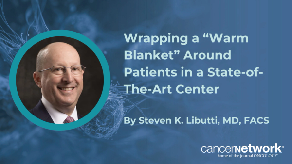 Steven K. Libutti, MD, FACS, discussed the amenities that makes the new Melchiorre Cancer Center a warm and welcoming facility for patients.