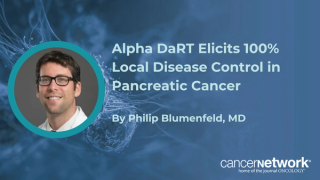 Philip Blumenfeld, MD, reviewed efficacy signals from a pooled analysis of Alpha DaRT in pancreatic cancer.